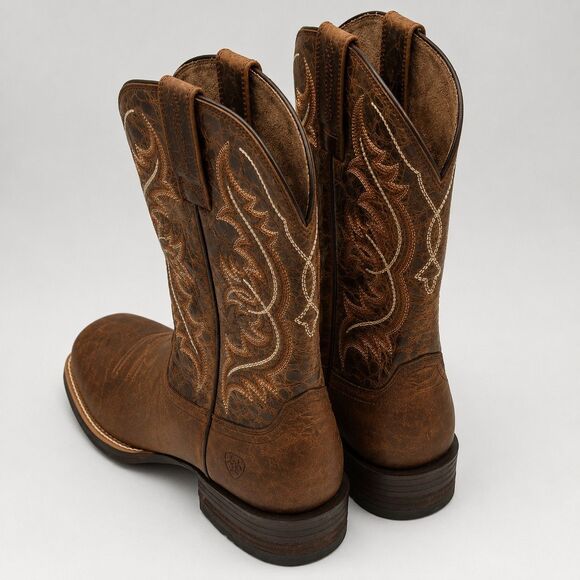 Ariat Holder Western Boots Old Oak Canteen Coffee 10031440 Men’s 8D Medium main image 2